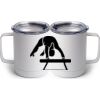 10 oz. White Stainless Steel Coffee Mug Thumbnail