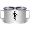 10 oz. White Stainless Steel Coffee Mug Thumbnail