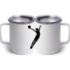 10 oz. White Stainless Steel Coffee Mug Thumbnail