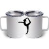 10 oz. White Stainless Steel Coffee Mug Thumbnail