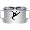 10 oz. White Stainless Steel Coffee Mug Thumbnail