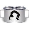 10 oz. White Stainless Steel Coffee Mug Thumbnail