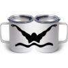 10 oz. White Stainless Steel Coffee Mug Thumbnail