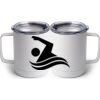 10 oz. White Stainless Steel Coffee Mug Thumbnail