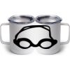 10 oz. White Stainless Steel Coffee Mug Thumbnail