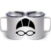 10 oz. White Stainless Steel Coffee Mug Thumbnail