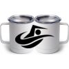 10 oz. White Stainless Steel Coffee Mug Thumbnail