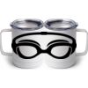 10 oz. White Stainless Steel Coffee Mug Thumbnail