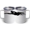 10 oz. White Stainless Steel Coffee Mug Thumbnail