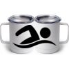10 oz. White Stainless Steel Coffee Mug Thumbnail