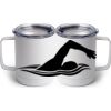 10 oz. White Stainless Steel Coffee Mug Thumbnail