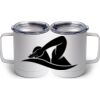 10 oz. White Stainless Steel Coffee Mug Thumbnail