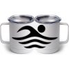 10 oz. White Stainless Steel Coffee Mug Thumbnail