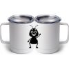 10 oz. White Stainless Steel Coffee Mug Thumbnail