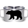 10 oz. White Stainless Steel Coffee Mug Thumbnail