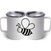 10 oz. White Stainless Steel Coffee Mug Thumbnail