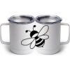 10 oz. White Stainless Steel Coffee Mug Thumbnail