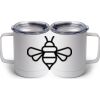 10 oz. White Stainless Steel Coffee Mug Thumbnail