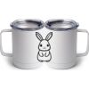 10 oz. White Stainless Steel Coffee Mug Thumbnail
