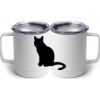 10 oz. White Stainless Steel Coffee Mug Thumbnail