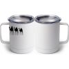 10 oz. White Stainless Steel Coffee Mug Thumbnail