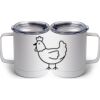 10 oz. White Stainless Steel Coffee Mug Thumbnail
