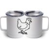 10 oz. White Stainless Steel Coffee Mug Thumbnail