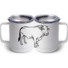 10 oz. White Stainless Steel Coffee Mug Thumbnail