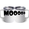 10 oz. White Stainless Steel Coffee Mug Thumbnail