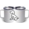10 oz. White Stainless Steel Coffee Mug Thumbnail