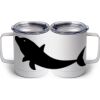 10 oz. White Stainless Steel Coffee Mug Thumbnail