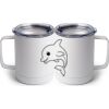 10 oz. White Stainless Steel Coffee Mug Thumbnail