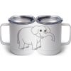 10 oz. White Stainless Steel Coffee Mug Thumbnail