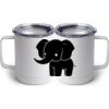 10 oz. White Stainless Steel Coffee Mug Thumbnail
