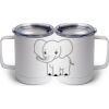 10 oz. White Stainless Steel Coffee Mug Thumbnail