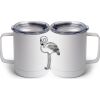 10 oz. White Stainless Steel Coffee Mug Thumbnail