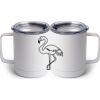 10 oz. White Stainless Steel Coffee Mug Thumbnail