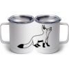10 oz. White Stainless Steel Coffee Mug Thumbnail