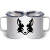 10 oz. White Stainless Steel Coffee Mug Thumbnail