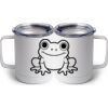 10 oz. White Stainless Steel Coffee Mug Thumbnail