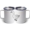 10 oz. White Stainless Steel Coffee Mug Thumbnail