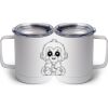10 oz. White Stainless Steel Coffee Mug Thumbnail