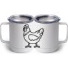10 oz. White Stainless Steel Coffee Mug Thumbnail