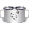 10 oz. White Stainless Steel Coffee Mug Thumbnail