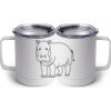10 oz. White Stainless Steel Coffee Mug Thumbnail