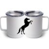 10 oz. White Stainless Steel Coffee Mug Thumbnail