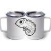 10 oz. White Stainless Steel Coffee Mug Thumbnail