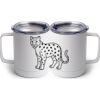 10 oz. White Stainless Steel Coffee Mug Thumbnail