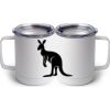 10 oz. White Stainless Steel Coffee Mug Thumbnail