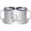 10 oz. White Stainless Steel Coffee Mug Thumbnail